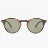 Le Specs Galavant Tort Round Green Mono Lens Sunglasses