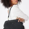 Saben Ginny Black Braid Shoulder Bag