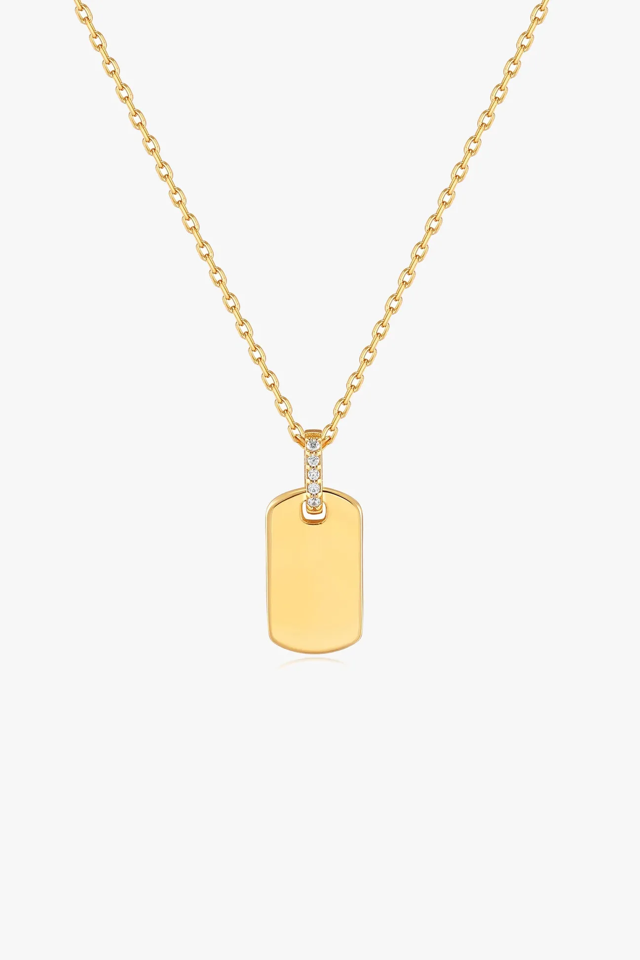 Ania Haie Glam Gold Tag EOL Necklace