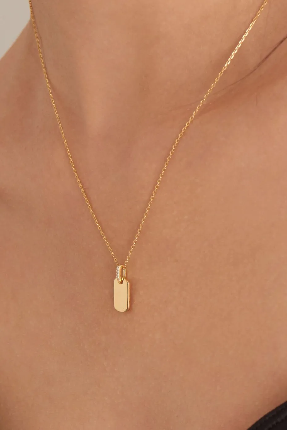 Ania Haie Glam Gold Tag EOL Necklace
