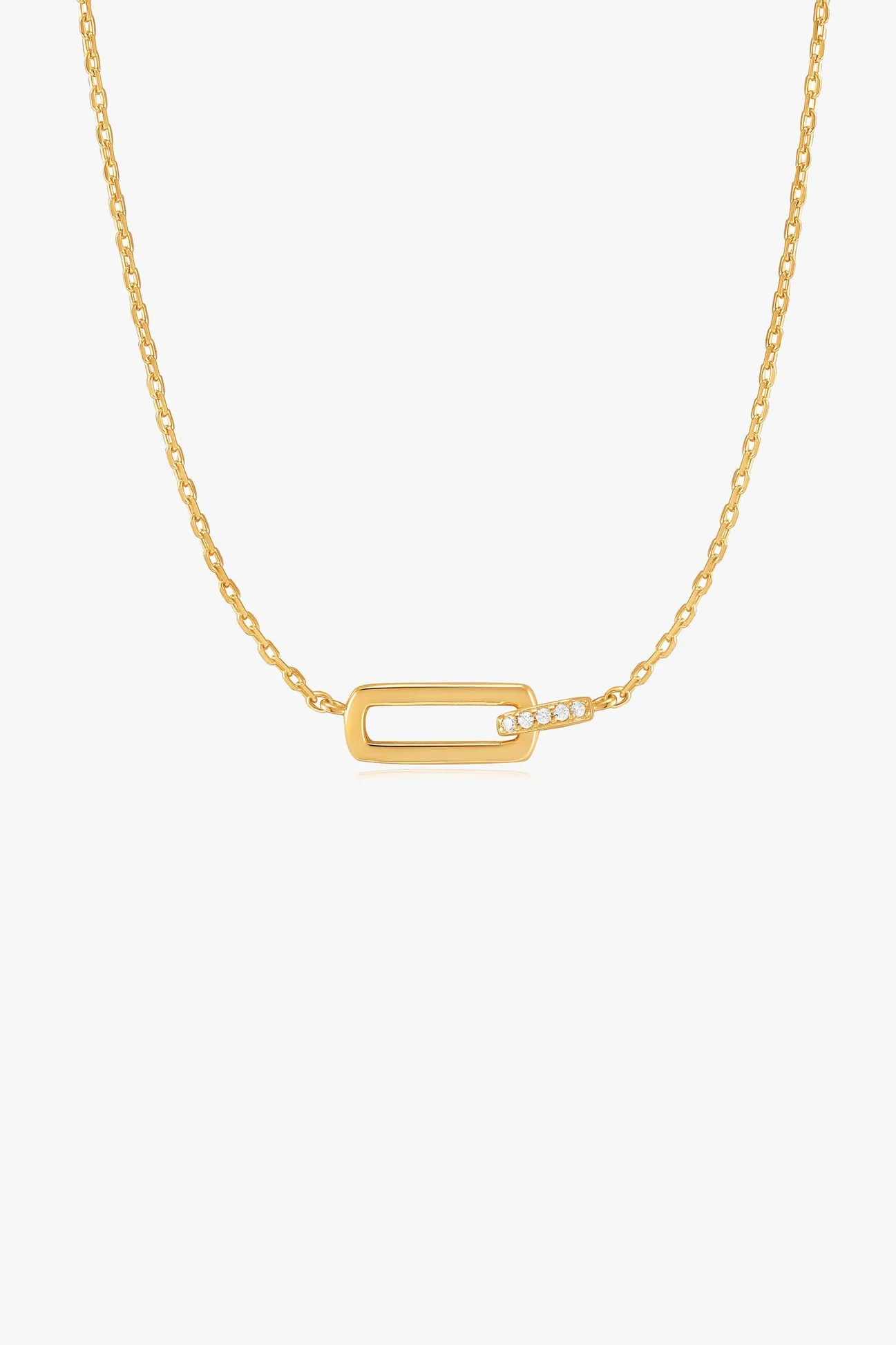 Ania Haie Glam Rock Gold Interlock Necklace