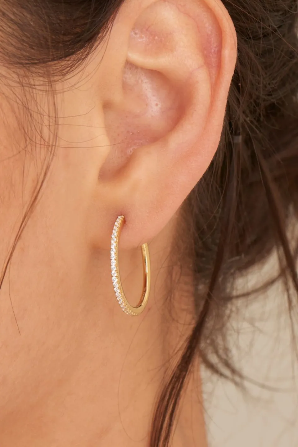 Ania Haie Glam Rock Gold Large Hoop Earrings