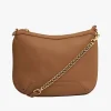 Elms+King Glendale Taupe Crossbody Bag with Chain
