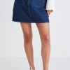 Among the Brave Glimpse Indigo Pocket Front Denim Mini Skirt