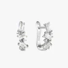 Ania Haie Glow Getter Crystal Cluster Silver Huggie EOL Earrings