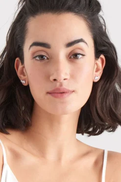 Ania Haie Glow Getter Crystal Silver Bar Stud EOL Earrings