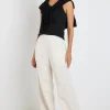 Among the Brave Guardian Natural Linen Viscose Elastic Back Pants