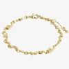 Pilgrim Hallie Organic Shaped Crystal EOL Gold Plated Bracelet