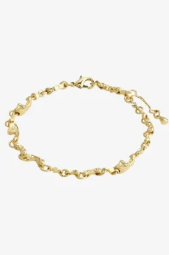 Pilgrim Hallie Organic Shaped Crystal EOL Gold Plated Bracelet