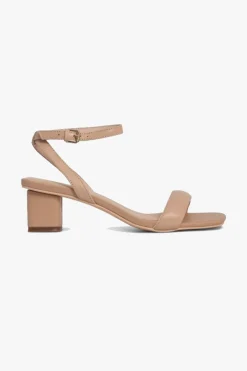Nude Harlyn Leather Low Heel