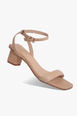Nude Harlyn Leather Low Heel