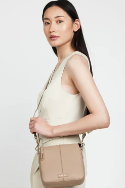 Saben Harrie Taupe Crossbody Bag