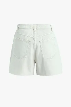 Among the Brave Haze Ecru Denim Short