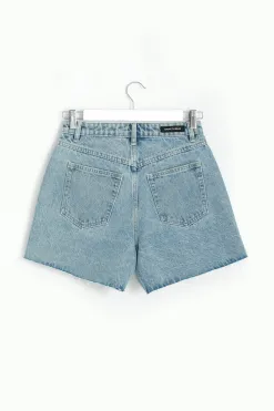 Among the Brave Haze Mid Blue Denim Short
