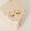 Georgia Mae Heart Locket Sleeper EOL Gold Earrings