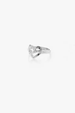 Stolen Girlfriends Club Heart Script Ring EOL