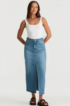 Riders by Lee Hi Pacific Fade Blue Maxi Skirt