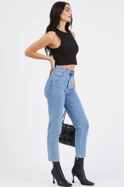 Abrand Jeans 94 High Slim Georgia Blue Denim Jean