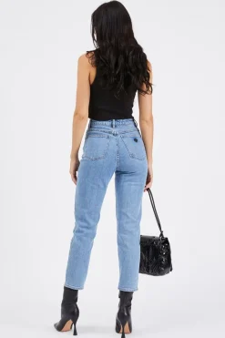 Abrand Jeans 94 High Slim Georgia Blue Denim Jean