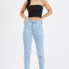 Abrand Jeans 94 High Slim Walk Away Pale Blue Denim Jean