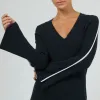 Silent Theory Highland Navy Knit Top