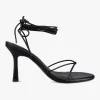 Sol Sana Honey Black Ankle Strap Heel