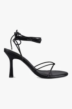 Sol Sana Honey Black Ankle Strap Heel
