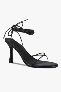 Sol Sana Honey Black Ankle Strap Heel