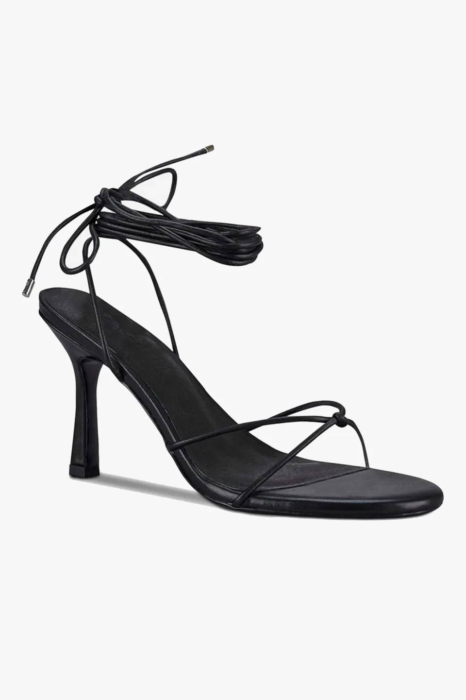 Sol Sana Honey Black Ankle Strap Heel