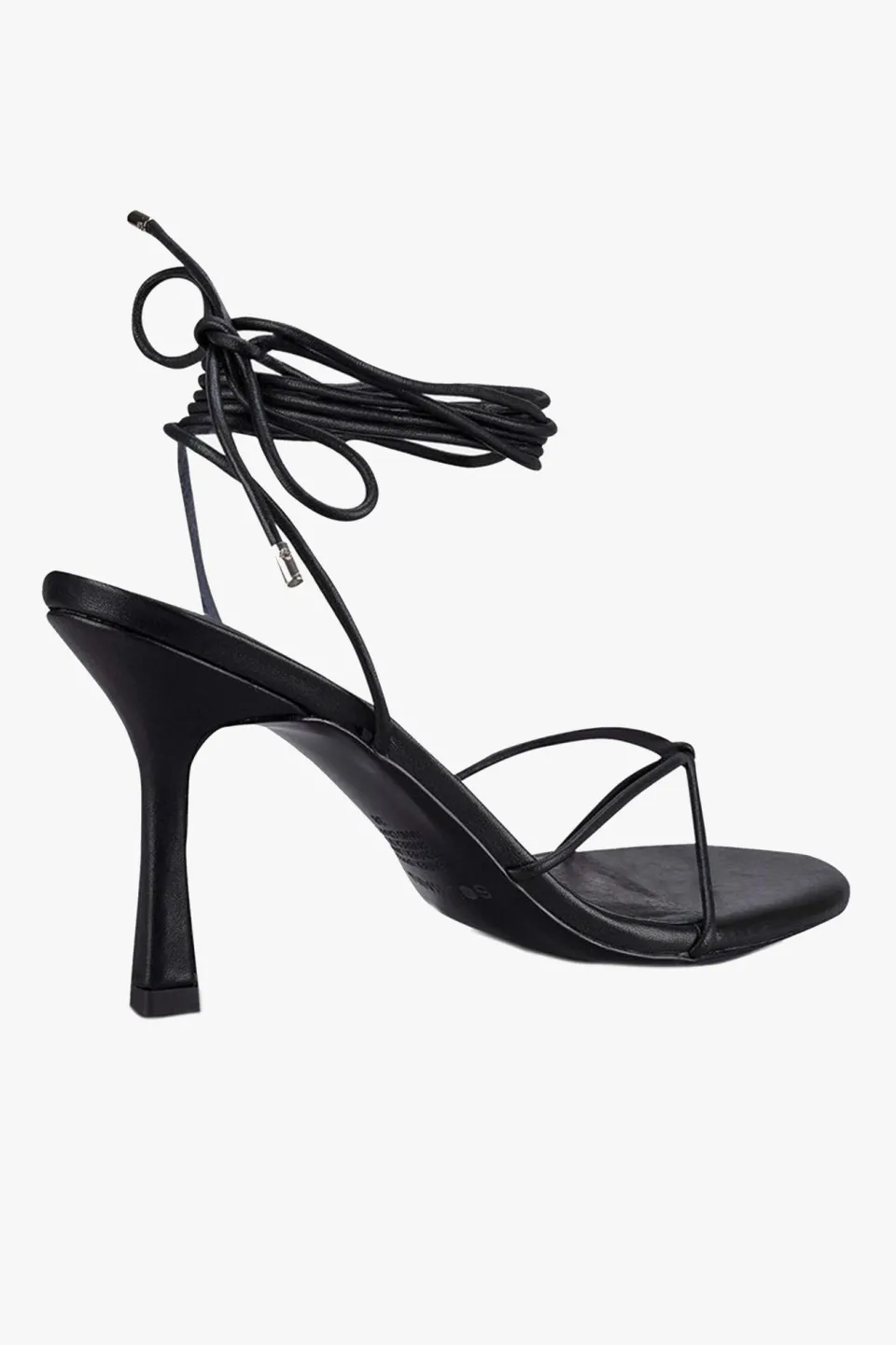 Sol Sana Honey Black Ankle Strap Heel