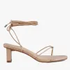 Sol Sana Honey Neutral Ankle Strap Mid Heel