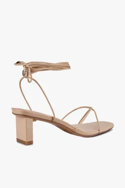 Sol Sana Honey Neutral Ankle Strap Mid Heel