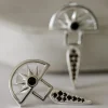 Silver Linings Horizon Silver Half Sun with Drop Earring EOL