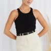 Ivy + Jack Idyllic Ivory Cotton Utility Mini Skirt