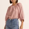 Zoe Kratzmann Imbue Petal Front Button Relaxed Top