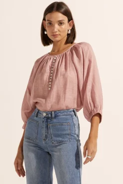 Zoe Kratzmann Imbue Petal Front Button Relaxed Top