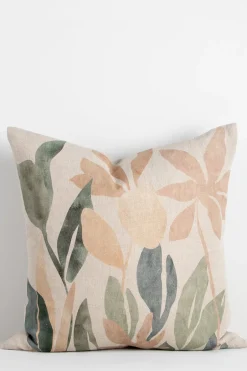 Baya Imelda Multi Natural Foilage Feather Inner 55x55cm Cushion