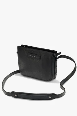 Status Anxiety In Her Command Curved Base Black Cross Body Bag With Stud Detail