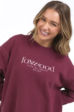 Foxwood Inbound Berry Logo Crew Sweatshirt