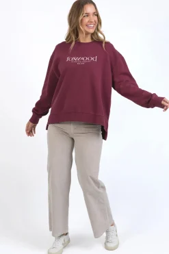 Foxwood Inbound Berry Logo Crew Sweatshirt