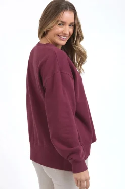 Foxwood Inbound Berry Logo Crew Sweatshirt