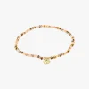 Pilgrim Indie Brown Mix Gold Plated Bracelet