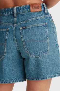 Lee Indigo Pool Denim Mid Relaxed Short