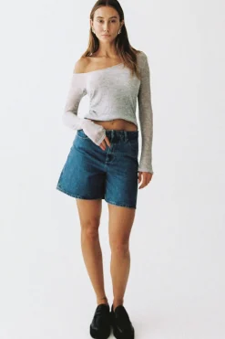 Lee Indigo Pool Denim Mid Relaxed Short