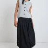 Stories be Told Intensity Black Bubble Midi Skirt