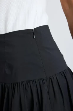 Stories be Told Intensity Black Bubble Midi Skirt