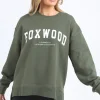 Foxwood Interval Khaki Print Crew