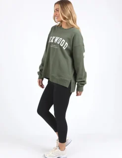 Foxwood Interval Khaki Print Crew