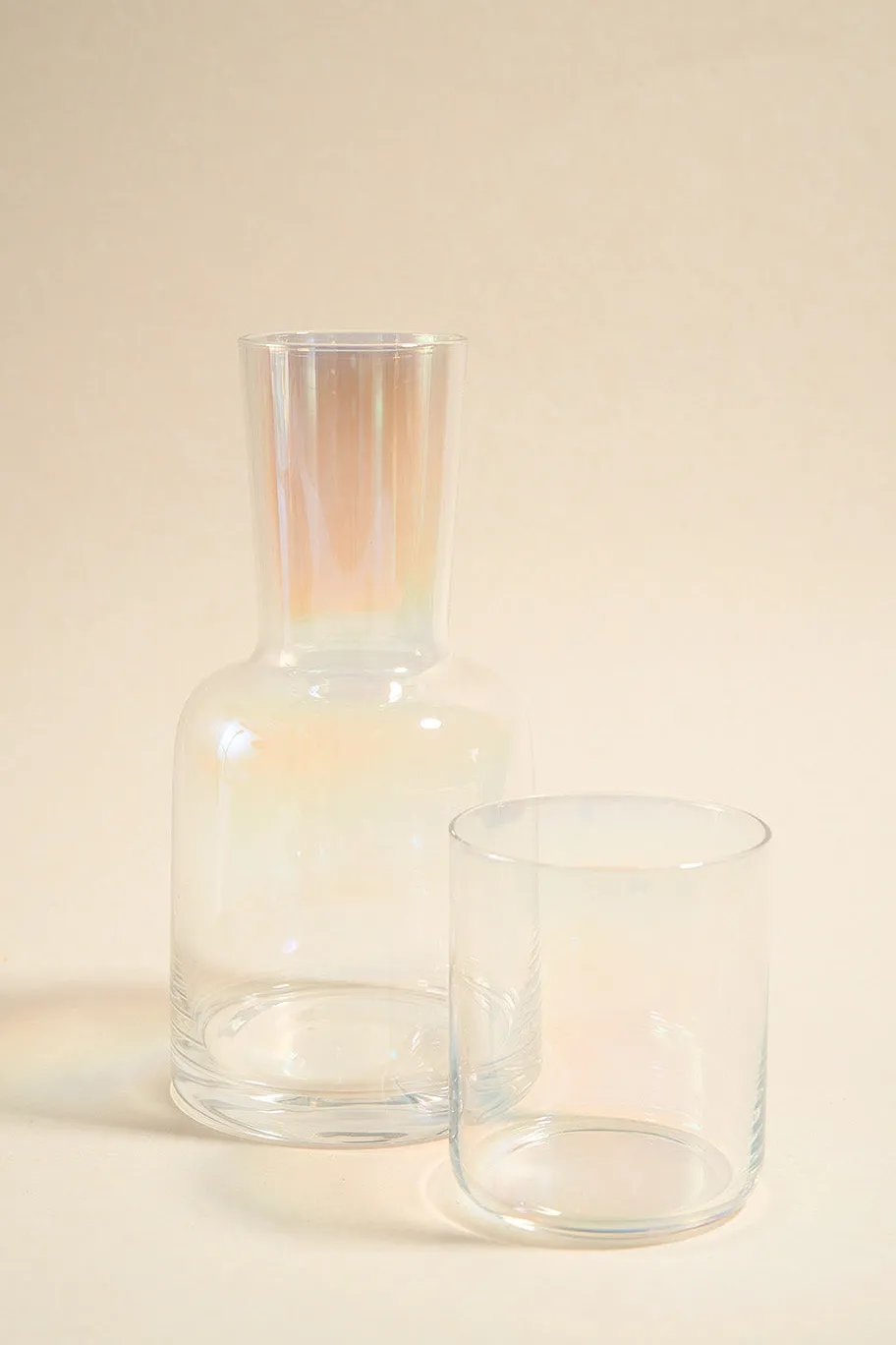 Willow u0026 Mae Iridescent Carafe with Drinking Glass