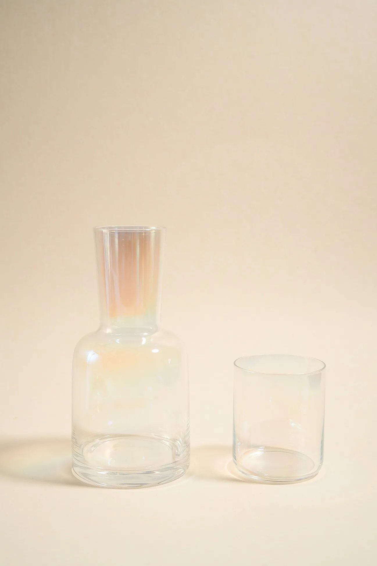 Willow u0026 Mae Iridescent Carafe with Drinking Glass